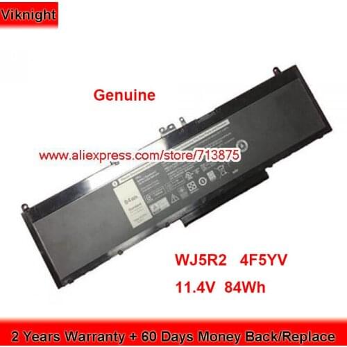 Genuine WJ5R2 Battery 4F5YV for Dell Latitude E5570 Precision 3510 Laptop 11.4V 84Wh