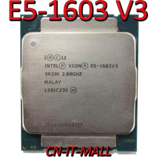 Intel Xeon E5-1603 V3 CPU 2.8GHz 10M 4 Core 4 Threads LGA2011-3 Processor