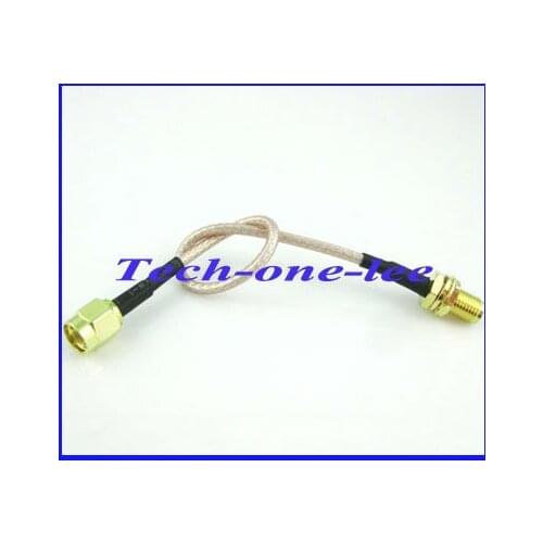 SMA pigtail cable RP SMA male to SMA female bulkhead connector Extension pigtail cable RG316 15cm