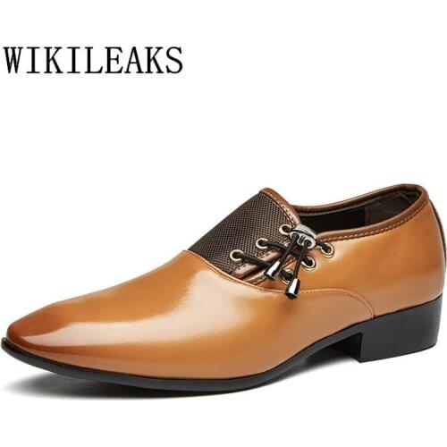 Men Shoes Formal Wedding Shoes Men Business Dress Shoes Zapatos Hombre Men Loafers Luxury Brand Leather Oxfords Shoes For Men
