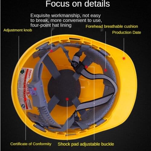 Hard hat construction site national standard construction project thick breathable construction male summer protective 5 helmets