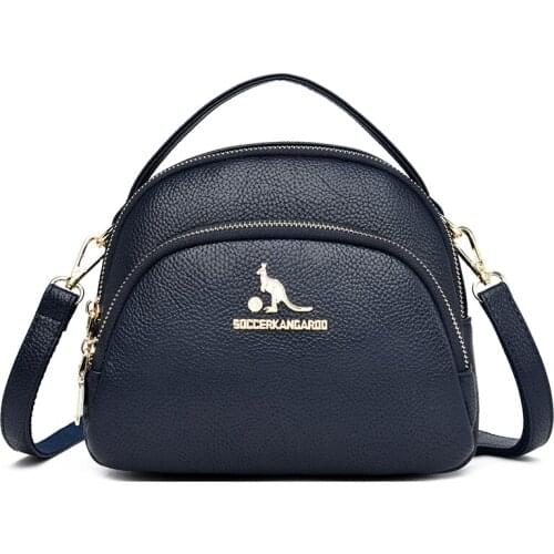 Women Shoulder Bag Tote Crossbody Bags Solid Color PU Leather Ladies Bags For Women