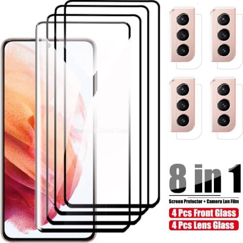 Screen Protective Glass For Samsung Galaxy S21 Plus Tempered Glass On For Samsung S21 + Camera Protector Film S 21 S21Plus