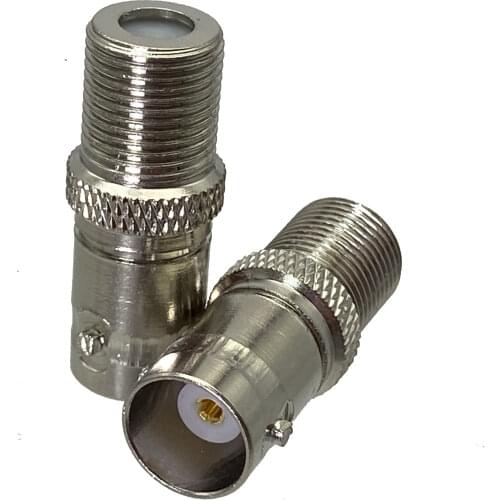 1Pcs BNC Female Jack to F TV Female Jack RF Adapter Connector Coaxial High Quanlity