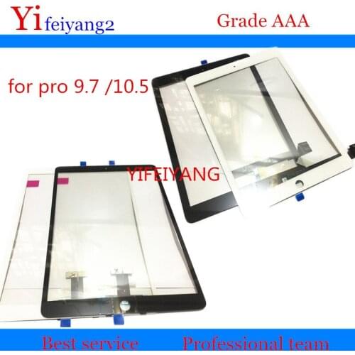 10pcs OEM A quality for ipad pro 9.7 /10.5 Front Glass touch screen Outer Glass lcd repair Touch screen digitizer
