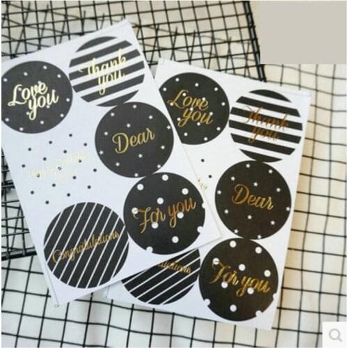 180pcs/lot 4.5cm gift seal sticker Kawaii adhesive stickers for bakery cooking packaging Gift label