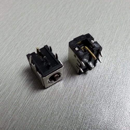 2Pcs High Current DC Charging Power Outlet DC-007B 5.5x2.1mm 5.5x2.5mm Bracket Copper For Laptop Power Socket