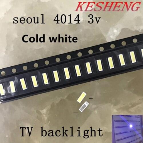 50PCS FOR SEOUL 4014 LED Backlight 0.5W SMD 4014 LED Diodes 3V Cool white 20LM LCD Backlight for TV TV Application