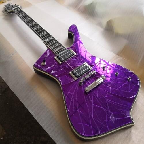6-string electric guitar,purple mirror veneer, rose wood fingerboard, shipping fee included