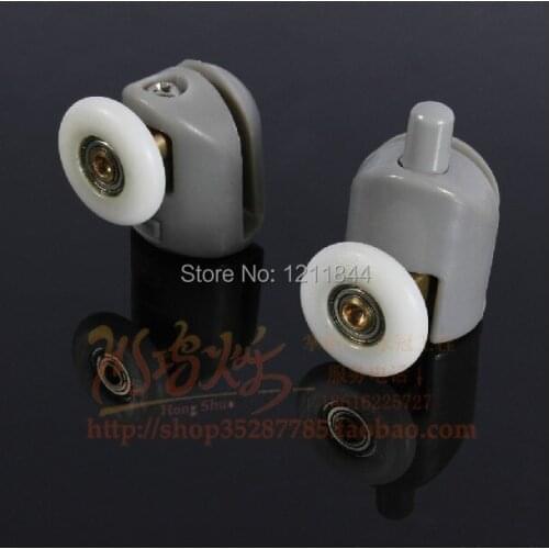 8pcs Shower Door Roller Runners Wheels Plastic Pulley 25mm Diameter