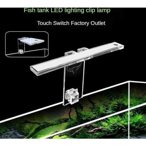 5V Acrylic Fish Tank Light Led Grass Cylinder Lamp Water Grass Lamp Aquarium Fluorescent Fixture Reptile Tank Lighting Clip Lamp