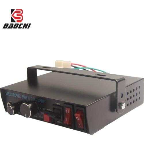 Car Siren Electronic Alarm Horn 9 Tone Loud Sound Emergency Warning Sirena Policial Auto Host PA System Microphone Sirene 12v