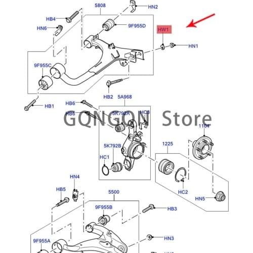 CAR screw pad 2005 -2021lan dro ve rdi sco ver y3r ang ero ver spo rtd isc ove ry4 washer Suspension arm bracket Chassis stabili