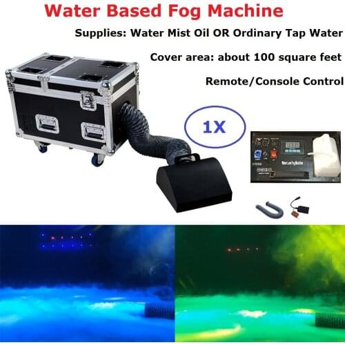 Free Shipping 1Pcs Small Size Water Based Fog Machine High Power 3000W DMX512 Stage Dj Effect Low Lying Water Fog Smoke Machine