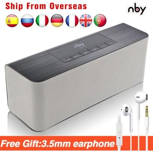 Nby 5540 Wireless Portable Bluetooth Speaker FM Radio 3D Stereo Loudspeaker 10W Sub woofer Dual Speakers Computer Bass Boombox