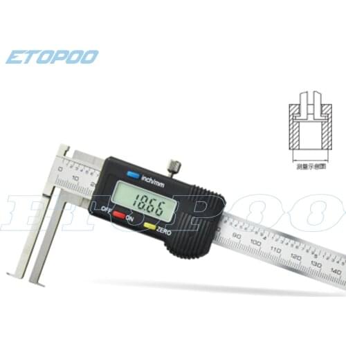 10-150mm Inside Groove Digital Caliper With Knief Edge Electronic Inside Groove Vernier Caliper Measuring Tool