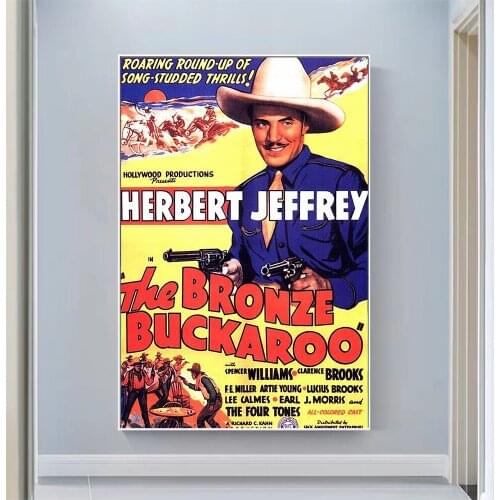 CP1021 The Bronze Buckaroo Classic Hot Movie Print Silk Fabric Poster Indoor Wall Art Decor Gift