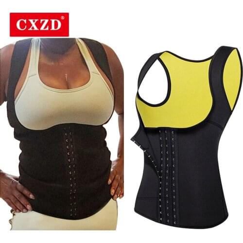 CXZD Women Neoprene Shaperwear Waist Trainer girdles slimming belt Waist Cincher Vest Tummy Belly Body Shaper fajas Colombianas