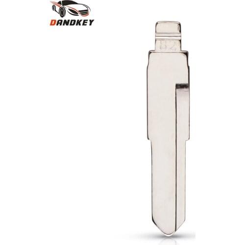 Dandkey Universal Type 82# Metal Blank Flip Folding Key Blade For KD Remote NO.82 Uncut Blade For New WuLing 6390