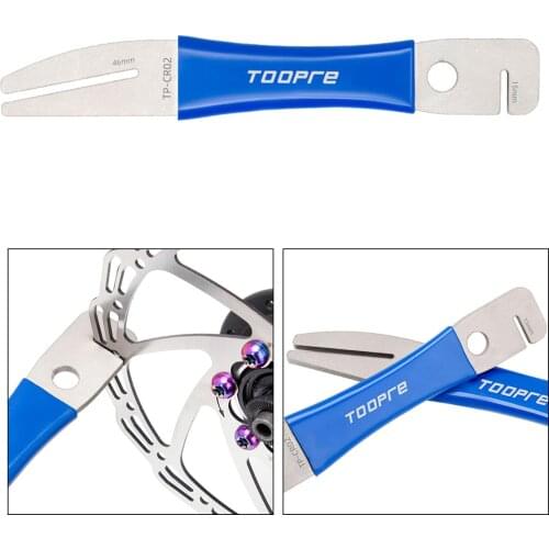 Stainless Steel Durable Bicycle Brake Disc Brake Wrench Rotor Truing Repair Tool Anti-slip Bicycle Repair Tool