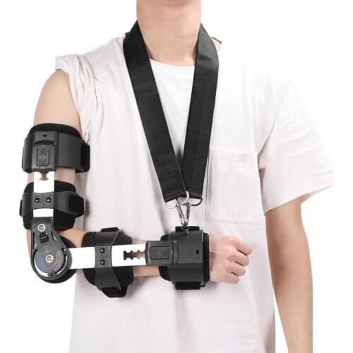 Elbow Support Brace Adjustable Arm Injury Recovery Elbow Brace Stabilizer with Arm Sling Elbow Fracture Fixation for Left/Right