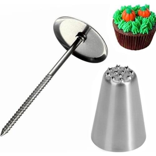 Fondant Cake Decorating Set 1 Cake Flower Stand Nail Needle 1 Grass Cake Icing Piping Nozzle For Cream Flower Transfer