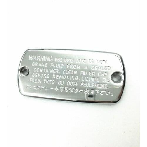 Chrome Front Brake Fluid Cap Cruiser Chopper Cafe Racer Old School Bobber Touring Dirt bike Dual Sport bike