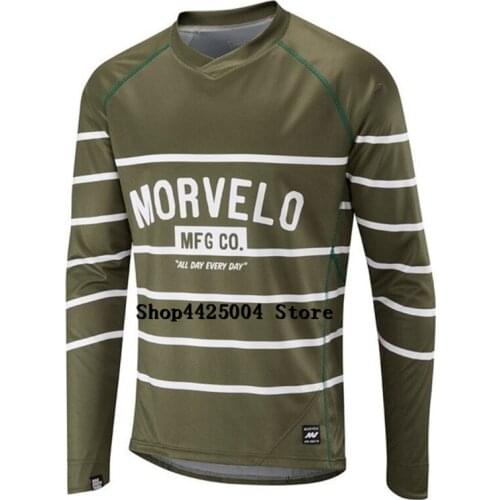 2021 Morvelo Downhill cycling jersey MTB racing clothes summer Motocross offroad wear riding shirt Maglia da ciclismo in discesa