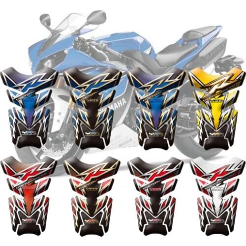 Hot sell Motorcycle Gas Cap Fuel Tank Pad Sticker Protection For Yamaha YZF R1 R6 Fish Bone Sticker