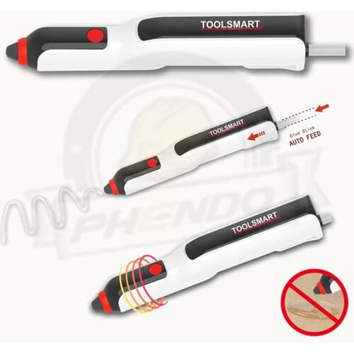 PHENDO Mini Hot Melt Glue Pen, 2000mAh Cordless DIY Tool Hot Melt Gun with Magnetic Storage, Silicone Anti-Scald Mouth