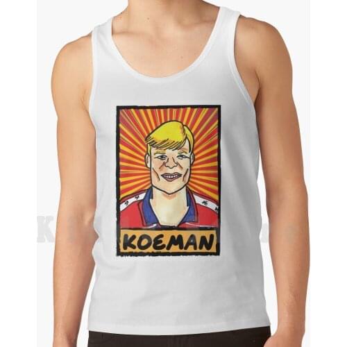 The Young Koeman Tank Tops Vest Sleeveless Soccer Legen Spain Espana The Nederlands The Young Koeman Ronald Yellow
