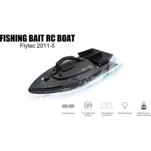 Flytec 2011-5 RC Fishing Bait Boat Hull KIT Set With Electronic Accessories Parts Full Set For DIY Repair Or Remodel