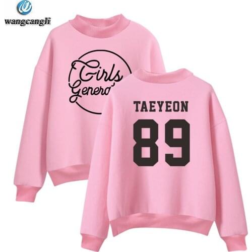 2019 Kpop SNSD Girls Generation Six Album autumn winter turtleneck hoodies sweatshirt Fanmade plus size casual hoodie tracksuit