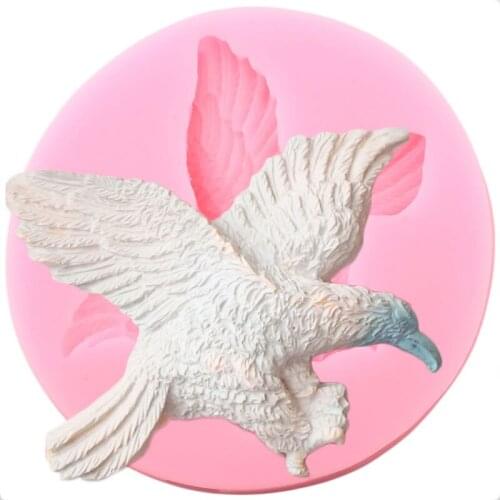 Eagle Bird Silicone Mold DIY Party Cupcake Topper Fondant Molds Cake Decorating Tools Resin Clay Candy Chocolate Gumpaste Moulds