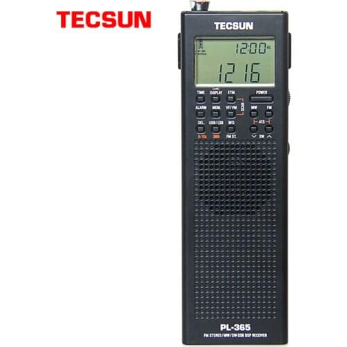 Tecsun PL-365 portable digital Radio usb AM FM pocket radio full band digital demodulation DSP SSB receiving PL365 radio