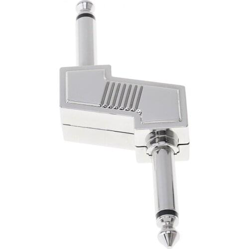 Portable Z Shape Silver Guitar Bass Effect Pedal Connector