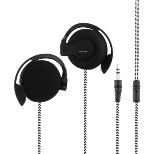 Wired Gaming Headset On-Ear Sports 3.5mm Headphones Ear-hook Music Earphones for Smartphones Tablet Laptop Desktop PC