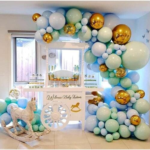126pcs Macaron Balloons Birthday Party Decoration Accessories Arch Wedding Decor Gold Ballon Kids Baby Shower