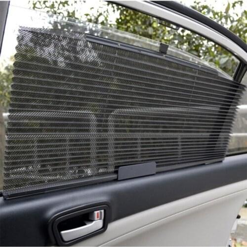 Auto Automatic Retractable Parasol Car Side Window Mesh Sun Shade Car Sunshade Sun Protector Curtains For Cars 60*46CM