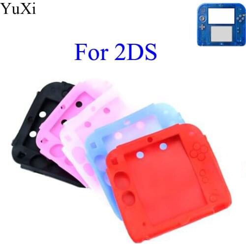 YuXi Case Shell Soft Silicone Skin Anti-Slip Shockproof Accessories for Nintendo 2DS Game Player Handheld Console