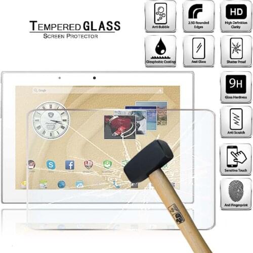 Tablet Tempered Glass Screen Protector Cover for Prestigio MultiPad 4 Diamond 10.1 Tablet HD Eye Protection Tempered Film