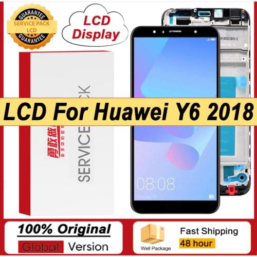 100% Original 5.7'' Display for Huawei Y6 2018 ATU L11 L21 L22 LX1 LX3 L31 L42 LCD Touch Screen Y6 Prime 2018 Repair Parts