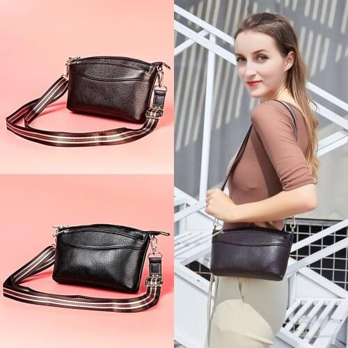 2021 Brand Design Genuine Leather Shoulder Bag For Women Fashion Shell Handbag Ladies Daily Cowhide Crossbody Messenger Purse