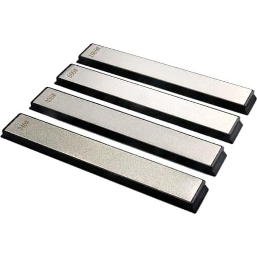 240 400 600 1000 Grain Diamond Sharpening Angle Grindstone Sharpening Professional Sharpener Tool Bar 4 Pack