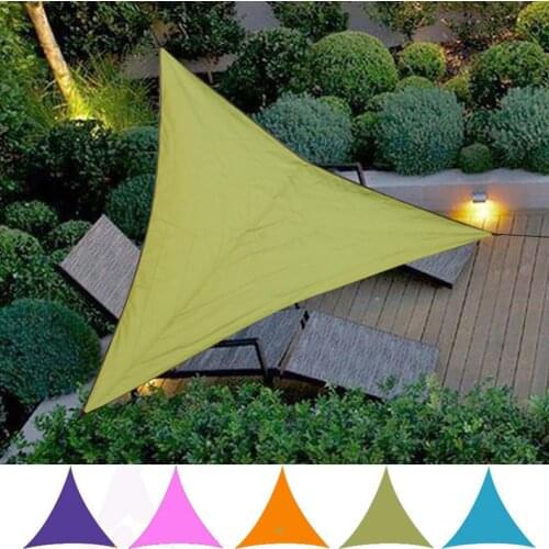 300cm Outdoor Triangle Sun Shelter Sunshade Tent Canopy Garden Patio Waterproof Collapsible Camp Awning Equipment Accessories