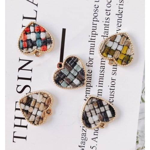 Alloy Love Pendant Necklace Charms DIY Material Jewelry Earring Accessories