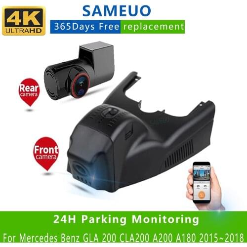 Car Dvr For Mercedes Benz GLA 200 CLA200 A200 A180 2015~2018 Wifi Dual Lens Dash Cam Night Vision Dashcam Video Recorder