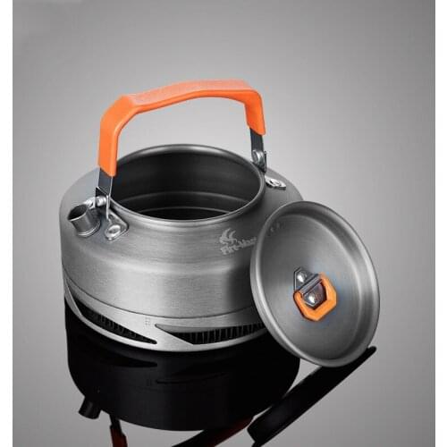 Kettle 0.8 liter outdoor water bottle Camping pot picnic pot Heat collecting ring high-efficiency kettle Coffee pot teapot