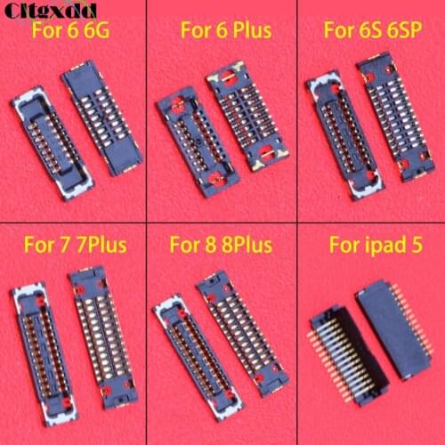 Cltgxdd 1PCS Home Button Fingerprint 3D Touch FPC Connector For iPhone 6 6G 6P 6S 6SP 7 7P 8 8P For iPad 3 4 5 on Motherboard