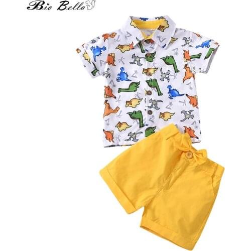 Kids Boy Clothing Set Fashion Cartoon Gentleman Boys Clothes 2021 2-6 Years Clothes Set Summer Baby Boys Clothing Party Outfits